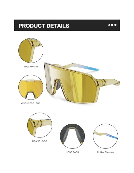 Gafas de sol BIRCEN polarizadas para ciclismo y deportes Gafas de sol BIRCEN polarizadas para ciclismo y deportes