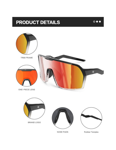 Gafas de sol BIRCEN deportivas UV400 para ciclismo y correr Gafas de sol BIRCEN deportivas UV400 para ciclismo y correr
