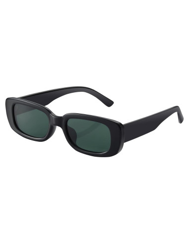 Gafas de Sol Rectangulares JASPIN UV400 Unisex Verde Negro