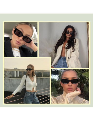 Gafas de Sol Rectangulares JASPIN UV400 Unisex Verde Negro