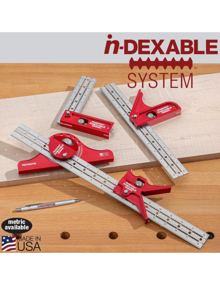 Cabeza de Transportador Métrico Woodpeckers - Solo para Cuadrados