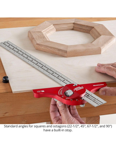 Cabeza de Transportador Métrico Woodpeckers - Solo para Cuadrados