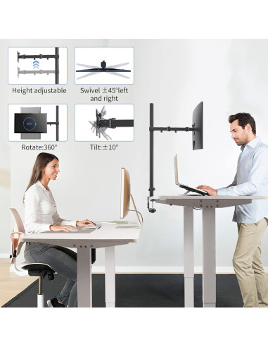 Soporte de Monitor Ajustable Pholiten para Pantallas 13-32"
