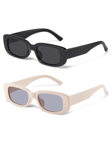 Gafas de Sol Rectangulares JASPIN UV400 Unisex Retro