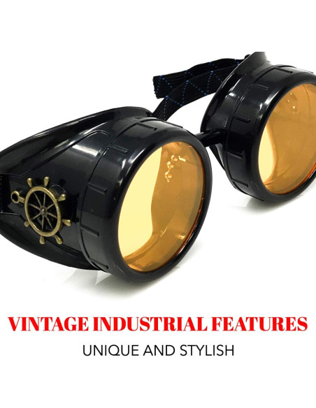 Gafas Steampunk UMBRELLALABORATORY Naranja Neón UV Gafas Steampunk UMBRELLALABORATORY Naranja Neón UV