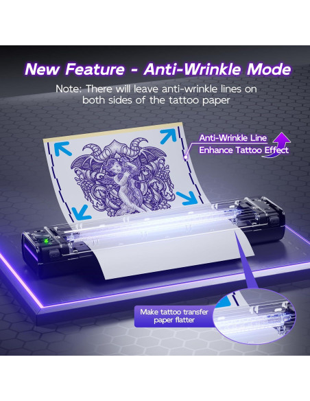 Impresora de Plantillas de Tatuaje Itari A886 Inalámbrica 2025