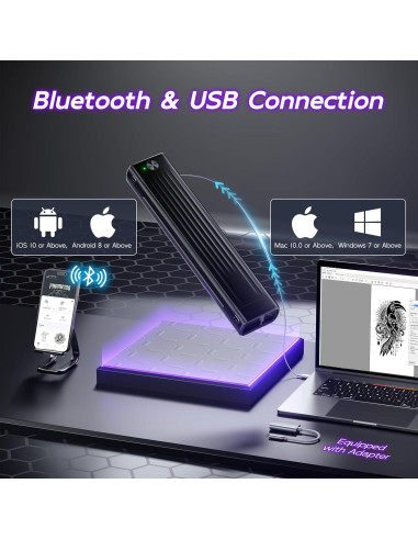 Impresora de Plantillas de Tatuaje Itari A886 Inalámbrica 2025