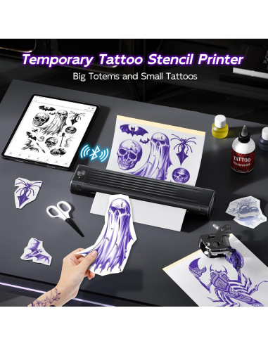 Impresora de Plantillas de Tatuaje Itari A886 Inalámbrica 2025