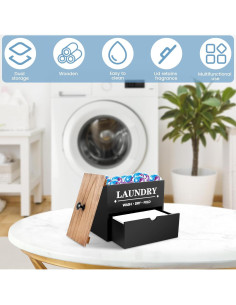 Contenedor de cápulas para lavandería KANHANG_US 20x16.5x13 cm 2