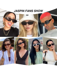 Gafas de Sol Rectangulares JASPIN UV400 Unisex Retro 2