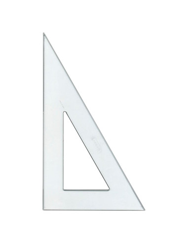Triángulo de Poliestireno Westcott 30-60 30.48 cm Transparente
