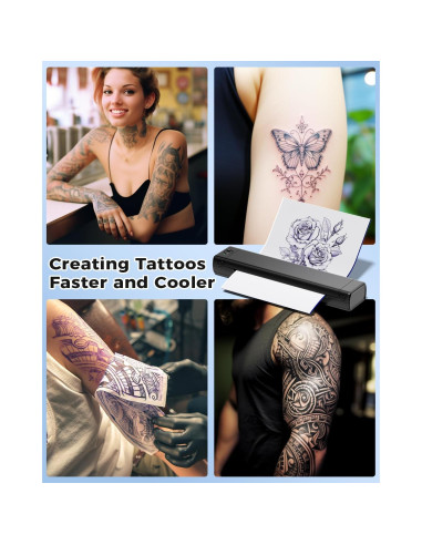 Impresora de Plantillas de Tatuaje COLORWING M08F Inalámbrica