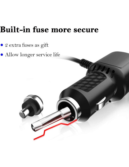 Cargador de Coche Gar'min Nuvi con Cable Mini USB 2m