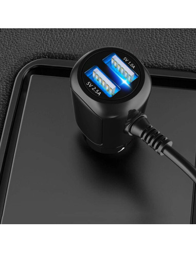 Cargador de Coche Gar'min Nuvi con Cable Mini USB 2m