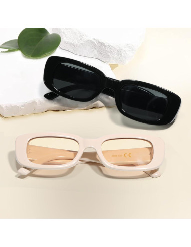 Gafas de Sol Rectangulares JASPIN UV400 Unisex Retro