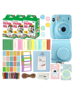 Cámara Instantánea Fujifilm Instax Mini 11 Azul con 60 Películas