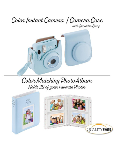 Cámara Instantánea Fujifilm Instax Mini 11 Azul con 60 Películas