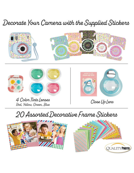 Cámara Instantánea Fujifilm Instax Mini 11 Azul con 60 Películas