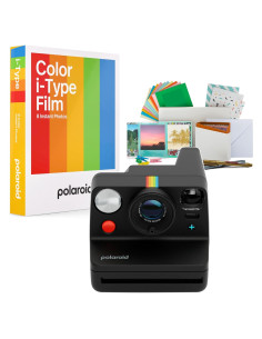 Cámara Instantánea Polaroid Now Plus 3 Autofoco Negro + Kit Película