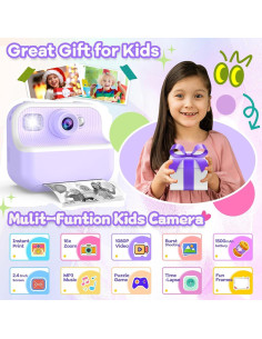 Cámara Instantánea Luoba M8 para Niños 48MP 1080P HD 2