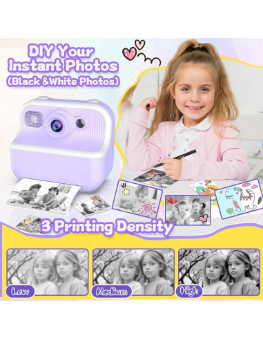 Cámara Instantánea Luoba M8 para Niños 48MP 1080P HD