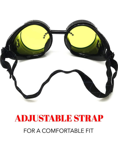 Gafas Steampunk UMBRELLALABORATORY Neón Verde Ajustables