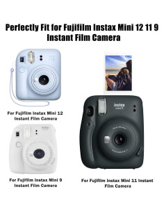 Funda Protectora para Cámara Fujifilm Instax Mini 11 12 9 Negra 2