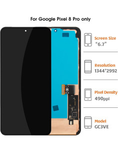 Reemplazo Pantalla OLED Google Pixel 8 Pro 6.7" con Marco 2