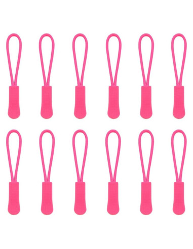 Tiradores de Cremallera Yosawa 50 Piezas Nylon Rosa Oscuro