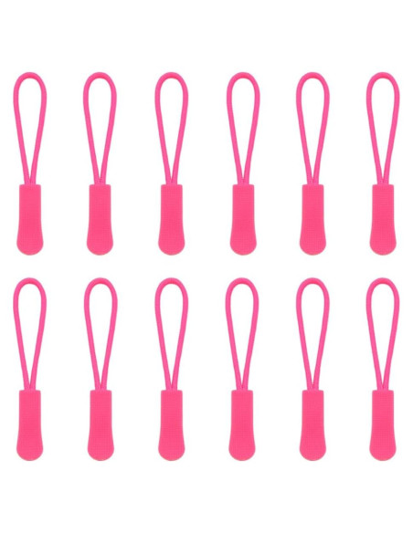 Tiradores de Cremallera Yosawa 50 Piezas Nylon Rosa Oscuro