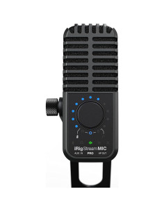 Micrófono IK Multimedia iRig Stream Mic Pro con interfaz de audio 2