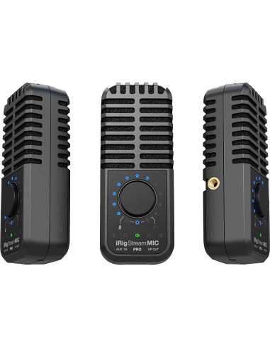 Micrófono IK Multimedia iRig Stream Mic Pro con interfaz de audio