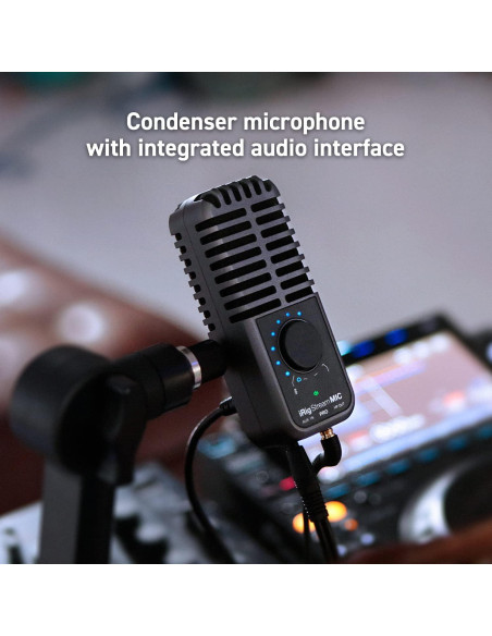 Micrófono IK Multimedia iRig Stream Mic Pro con interfaz de audio
