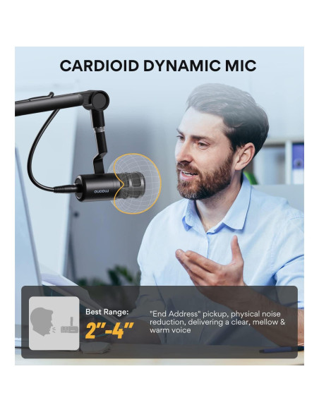 Micrófono Profesional MAONO PD100 para Podcast y Streaming