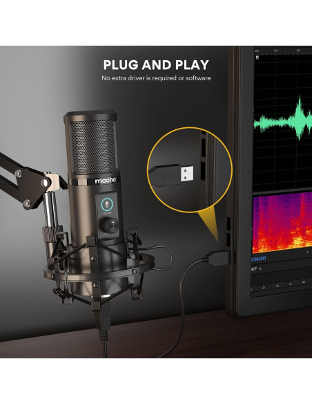 Micrófono Profesional MAONO PD100 para Podcast y Streaming