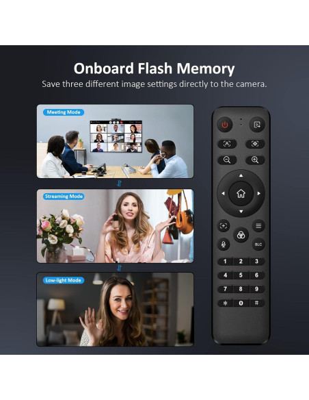 Webcam 4K NexiGo Iris con Sensor Sony, HDR, PiP y Control Remoto