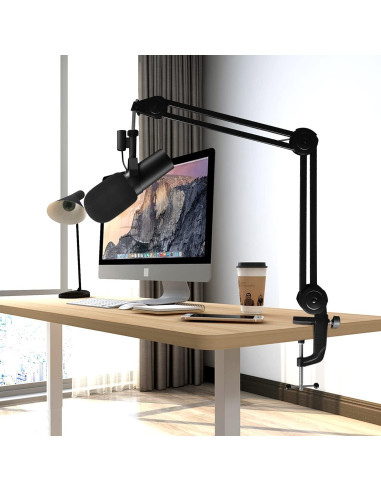 Soporte de Micrófono Boom Boseen SM7B con Filtro Pop y Extensión