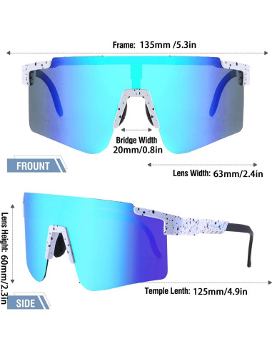 Gafas de sol deportivas Tumwick DC01 UV400 para ciclismo