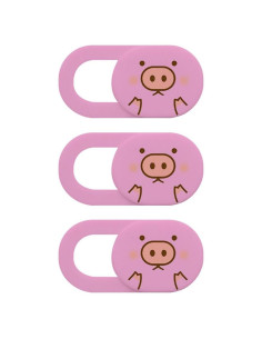 3 Piezas Cubierta Deslizante Webcam SEWACC Rosa para Laptop