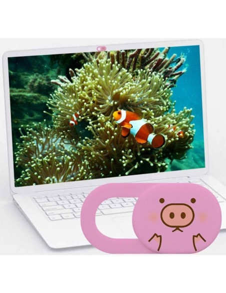 3 Piezas Cubierta Deslizante Webcam SEWACC Rosa para Laptop