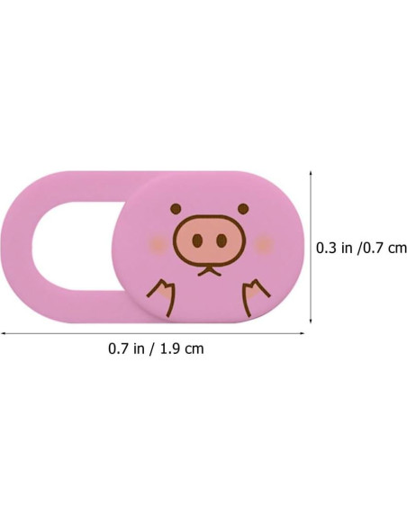 3 Piezas Cubierta Deslizante Webcam SEWACC Rosa para Laptop