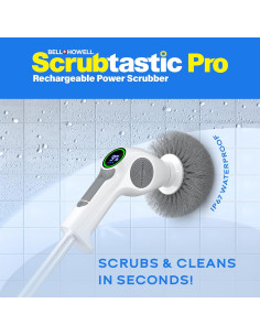 Cepillo Eléctrico Giratorio Bell+Howell Scrubtastic Pro 1.14kg 2