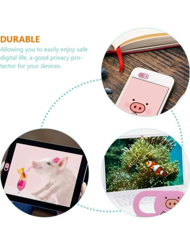 3 Piezas Cubierta Deslizante Webcam SEWACC Rosa para Laptop