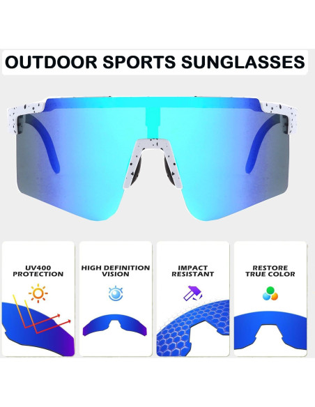 Gafas de sol deportivas Tumwick DC01 UV400 para ciclismo Gafas de sol deportivas Tumwick DC01 UV400 para ciclismo