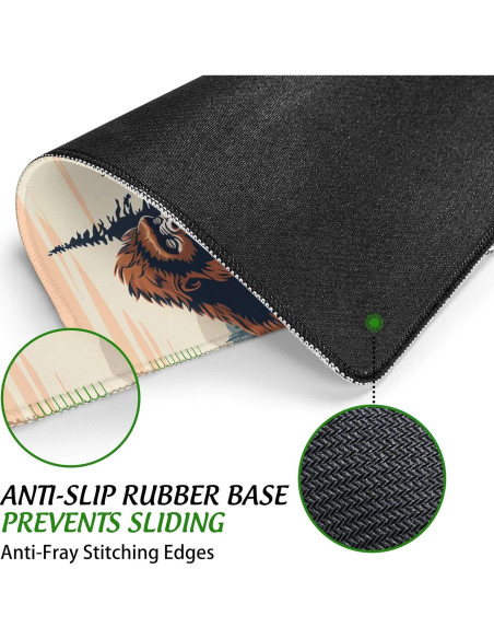 Alfombrilla de Ratón Ghatobty Sasquatch en el Bosque 24.1x20.3 cm