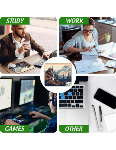 Alfombrilla de Ratón Ghatobty Sasquatch en el Bosque 24.1x20.3 cm