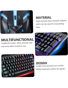 Teclado y Ratón USB Gaming Artibetter Ergonómico Iluminado 2