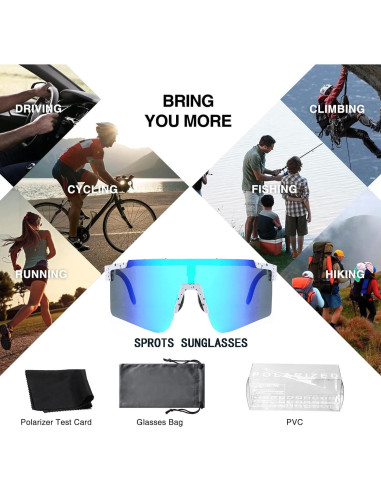 Gafas de sol deportivas Tumwick DC01 UV400 para ciclismo