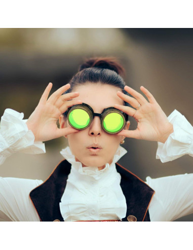 Gafas Steampunk UMBRELLALABORATORY Moradas Ajustables