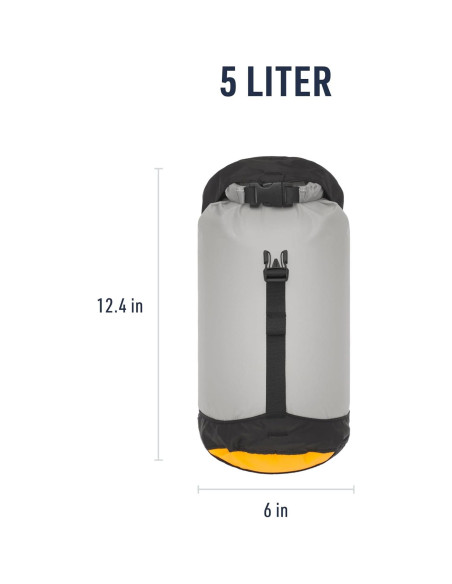 Bolsa Secadora Ultra-Ligera Sea to Summit 5L Impermeable Gris
